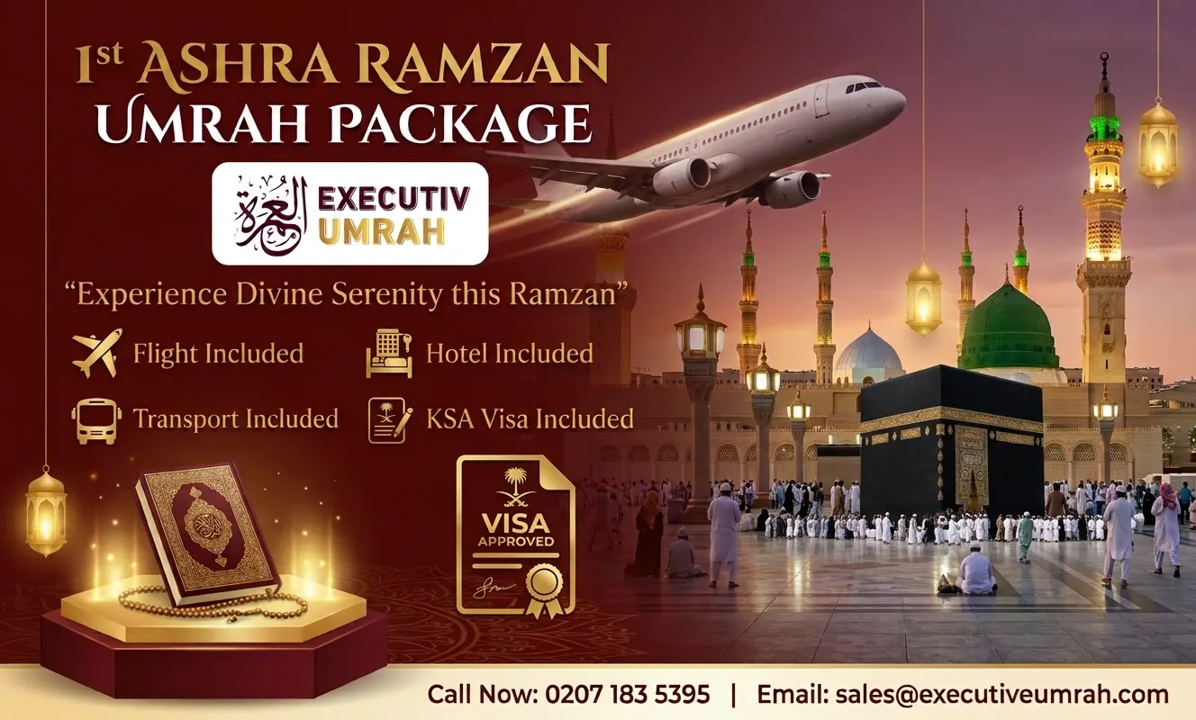 1st Ashra Ramadan Umrah Package