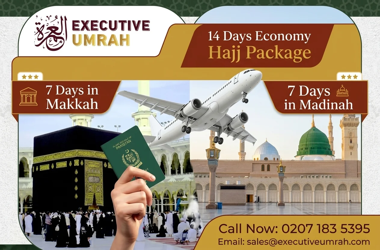 14 Days Economy Hajj Package