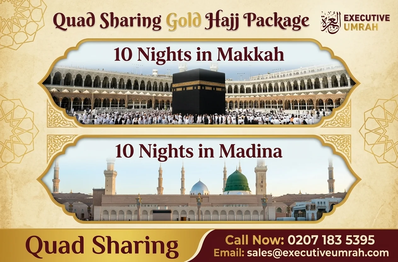 Quad Sharing Gold Hajj Package