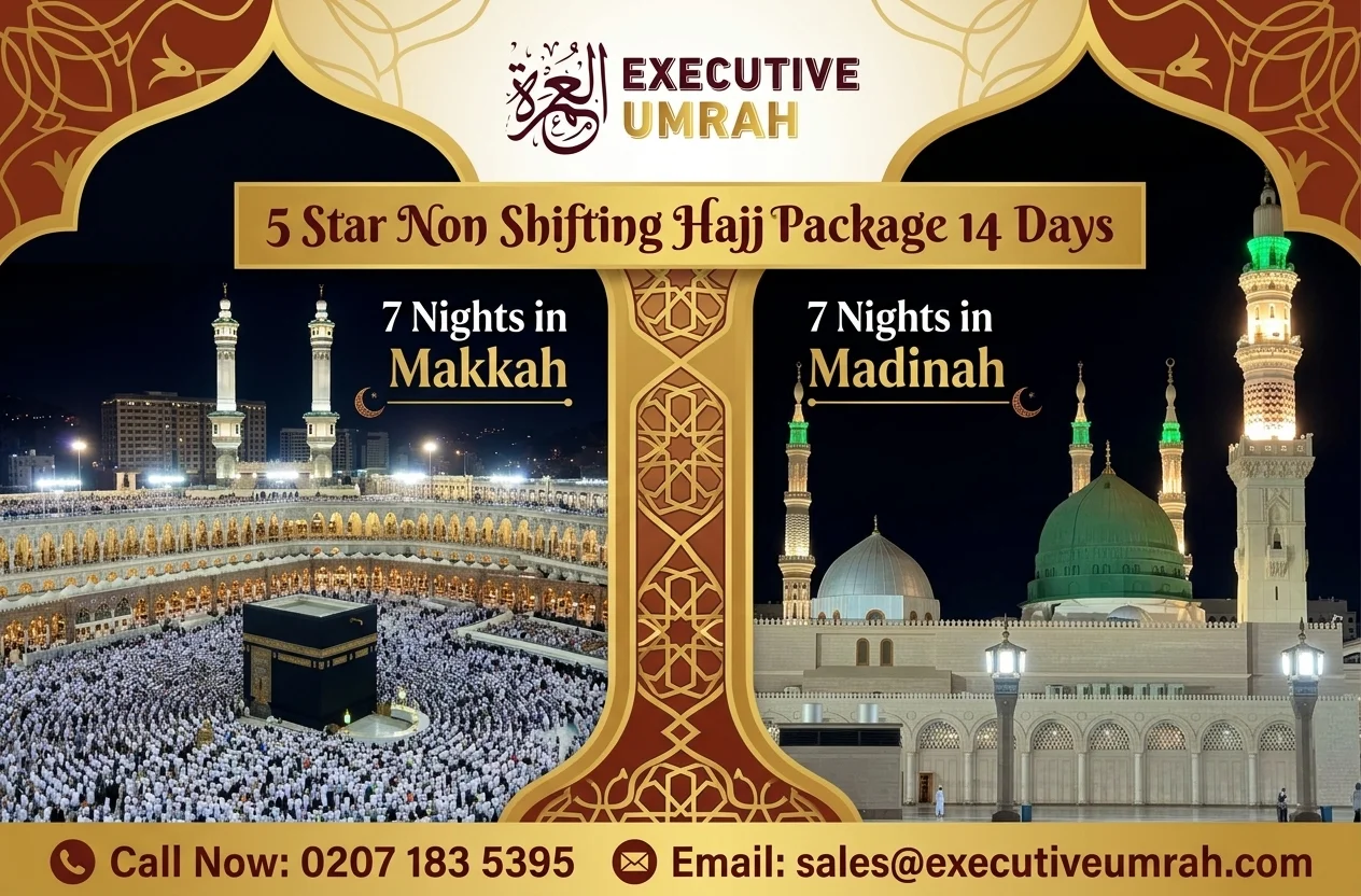 5 Star Non Shifting Hajj Package 14 Days