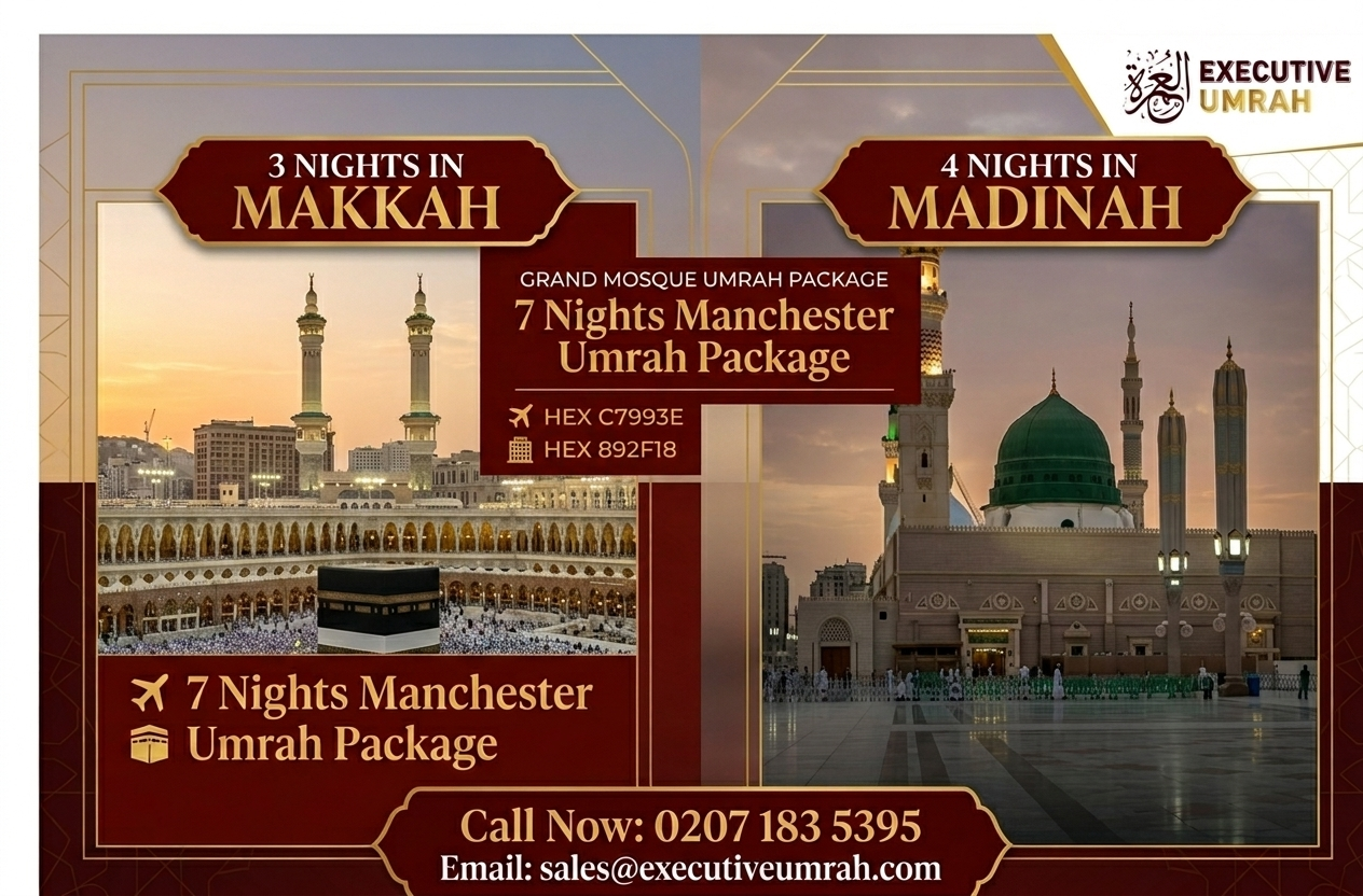 7 Nights Manchester Umrah Package