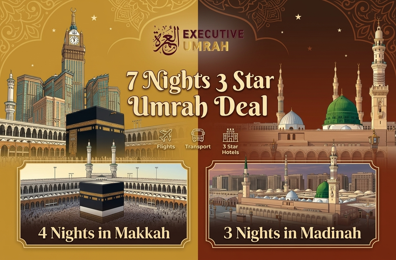 7 Nights 3 Star Umrah Package