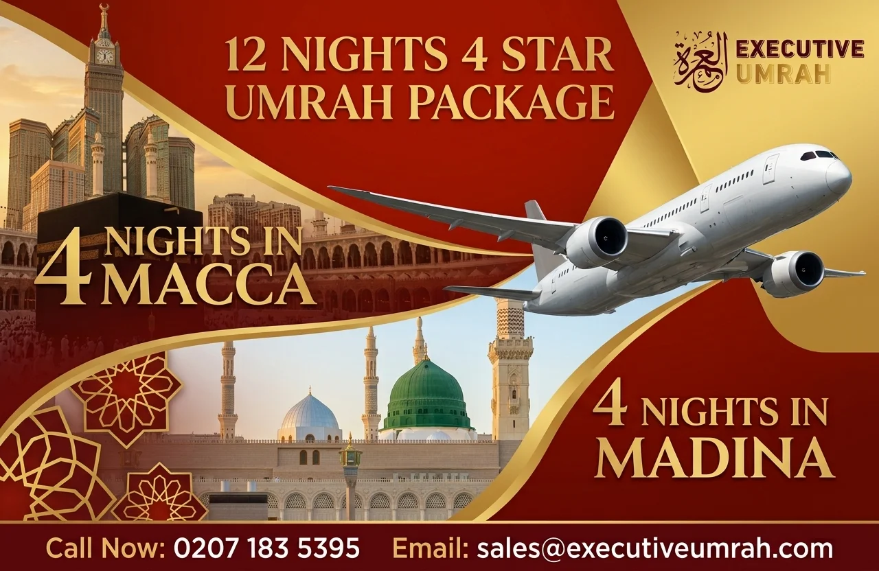 12 Nights 4 Star Umrah Package