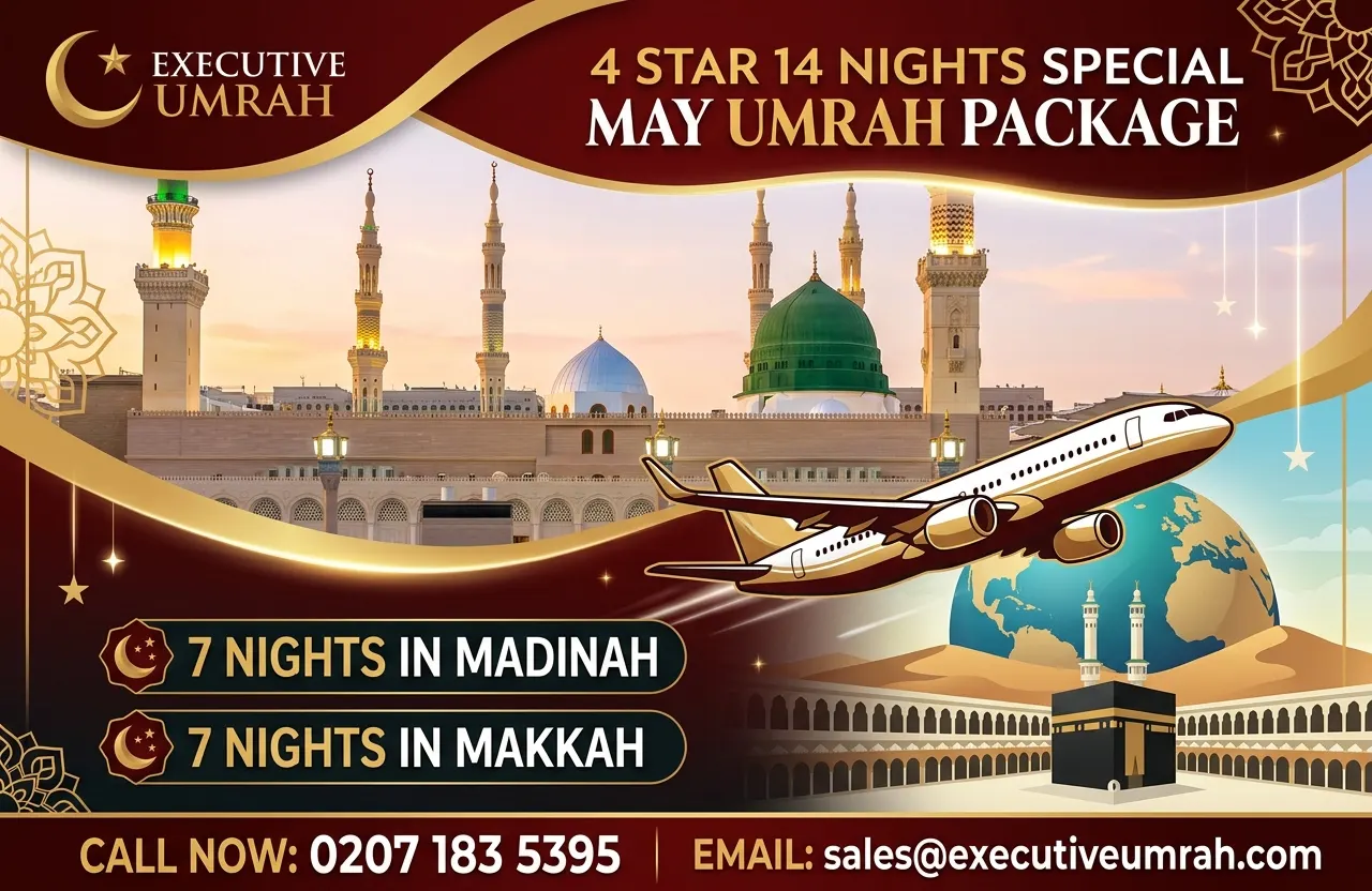 4 Star 14 Nights Special May Umrah Package