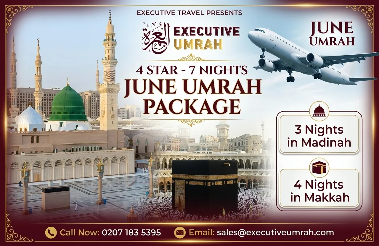 4 Star 7 Nights June Umrah Package