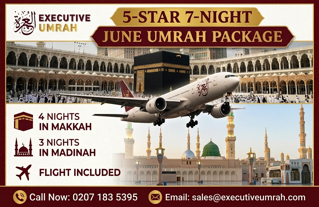 5 Star 7 Nights June Umrah Package